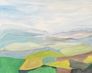 Yellow Fields, acrylic, 2025